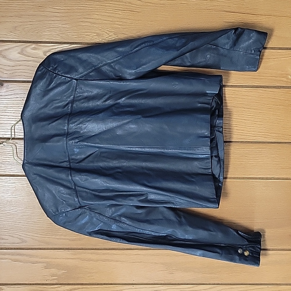 Lord & Taylor Leather Jacket Size 8P - Picture 4 of 7